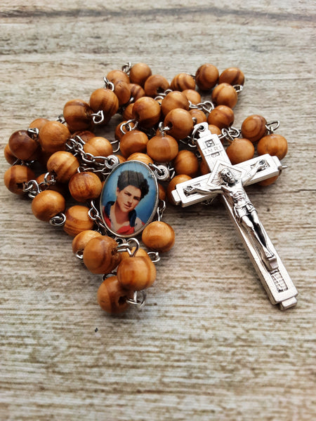 Carlos Acutis wooden rosary