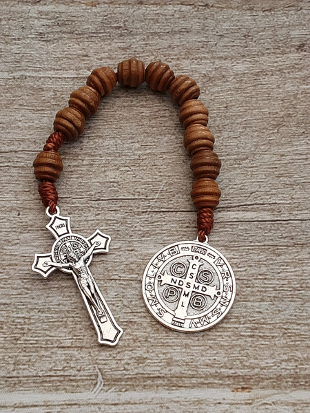 St. Benedict wooden chaplet