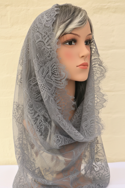 Grey Infinity Mantilla