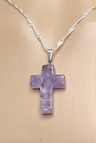 Amethyst Lent Cross - Di Clara Catholic Vestments and Gifts