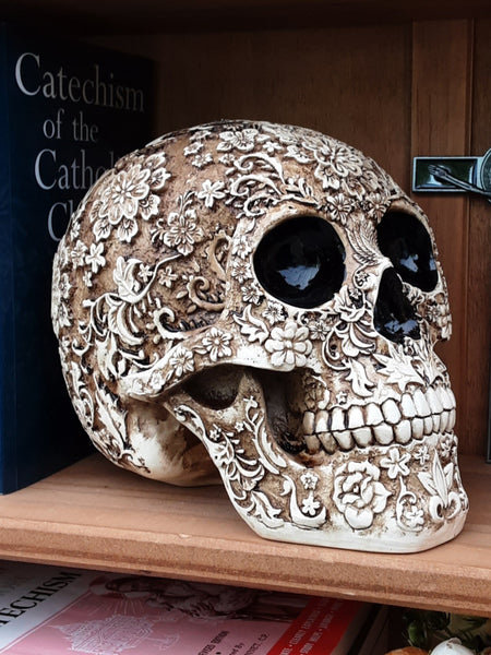 Ornate Resin Skull