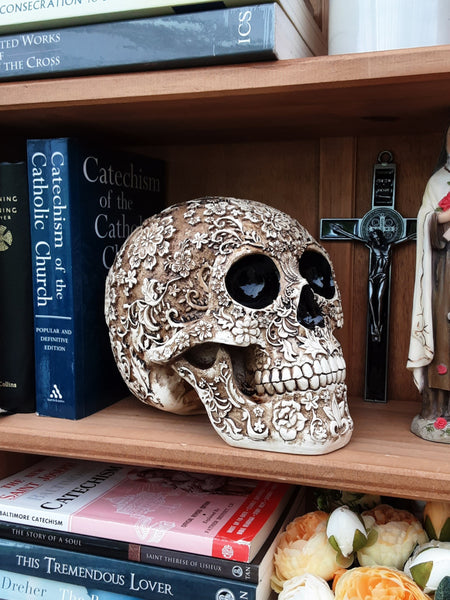 Ornate Resin Skull