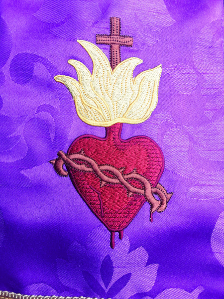 Advent Sacred Heart Confessional Stole