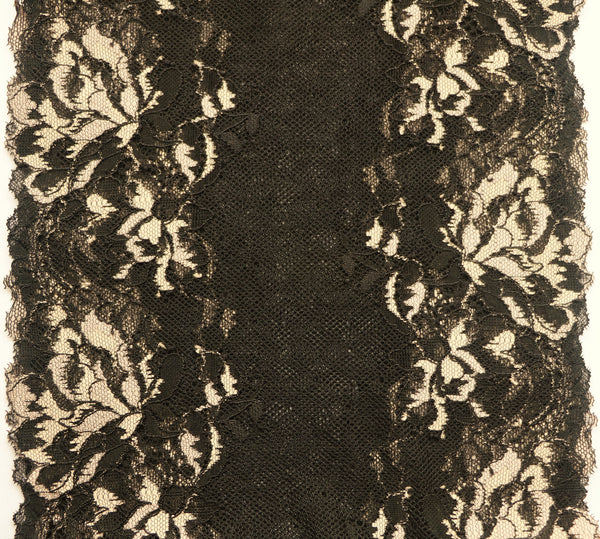 Black and Ivory Mini Mantilla - Di Clara Catholic Vestments and Gifts